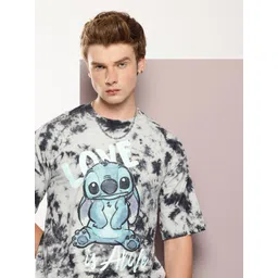 Kook N Keech Disney Pure Cotton Dyed Graphic Printed Drop-Shoulder Oversized T-shirt-picture-25