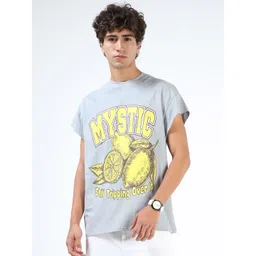 Kook N Keech Graphic Printed Drop-Shoulder Sleeves Pure Cotton Oversized T-shirt-picture-37