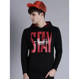 Kook N Keech Men Black Printed Hooded Sweatshirt-picture-25