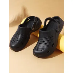 Kook N Keech Men Black Synthetic Clogs-picture-37