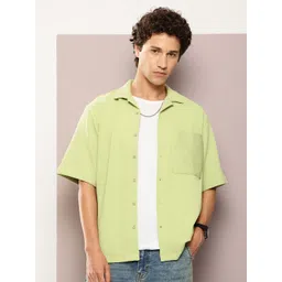 Kook N Keech Men Premium Cuban Collar Relaxed Fit Casual Shirt-picture-22