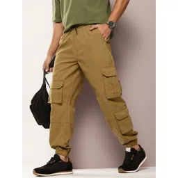 Kook N Keech Men Pure Cotton Cargo Style Joggers-picture-18