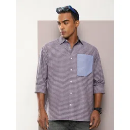 Kook N Keech Men Relaxed Checked Pure Cotton Casual Shirt-picture-19