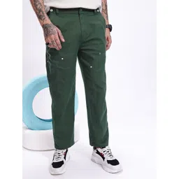 Kook N Keech Men Straight Fit Pure Cotton Trousers-picture-42