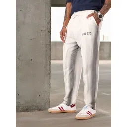 Kook N Keech Men Street Life Washed Effect & Printed Relaxed Fit Track Pants-picture-36