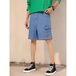 Kook N Keech Men Street Utility Denim Cargo Shorts-picture-35