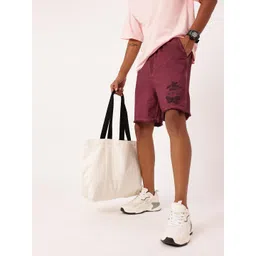 Kook N Keech Men Street Vibe Printed Cotton Terry Washed Regular Shorts-picture-15