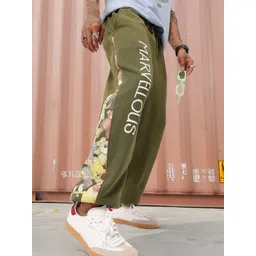 Kook N Keech Men Street Vibe Typography & Graphic Printed Relaxed Fit Joggers-picture-14