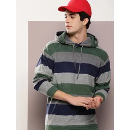 Kook N Keech Men Striped Hooded Sweatshirt-picture-28