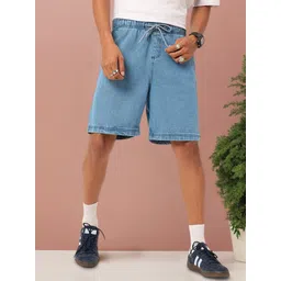 Kook N Keech Men Urban Cool Skater Fit Denim Shorts-picture-37