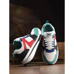 Kook N Keech Men White & Red Colourblocked Lightweight Lace-Ups Sneakers-picture-26