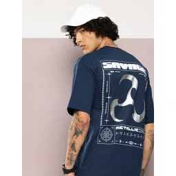 Kook N Keech Printed Drop-Shoulder Sleeves Oversized Pure Cotton Pockets T-shirt-picture-38