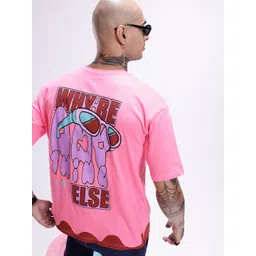 Kook N Keech Printed Drop-Shoulder Sleeves Oversized Pure Cotton T-shirt-picture-27