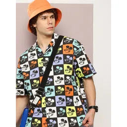 Kook N Keech Pure Cotton Mickey Mouse Printed Oversized Shirt-picture-39