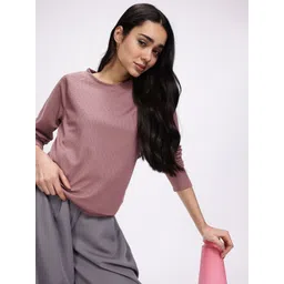 Kook N Keech Self Design Textured Raglan Sleeve Dry-Fit T-shirt-picture-17