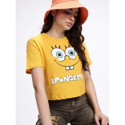 Kook N Keech Sponge Bob Graphic Printed T-shirt-picture-20