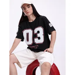 Kook N Keech Typography Printed Drop-Shoulder Sleeves Oversized T-shirt-picture-35