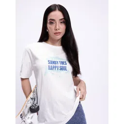 Kook N Keech Typography Printed Drop-Shoulder Sleeves Oversized T-shirt-picture-33