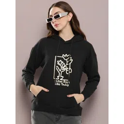 Kook N Keech Women Graphic Printed Hooded Sweatshirt-picture-21