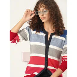 Kook N Keech Women Striped Cardigan-picture-22