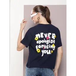 Kook N Keech Women Typography Printed Pure Cotton T-shirt-picture-23