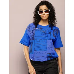 Kook N Keech Marvel Marvel Printed Drop-Shoulder Sleeves Oversized T-shirt-picture-21