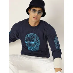 Kook N Keech Marvel Men Navy Blue Printed Sweatshirt-picture-34