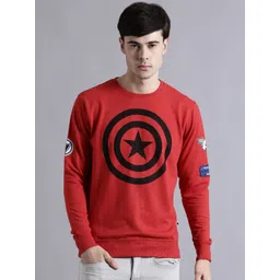 Kook N Keech Marvel Red Printed Sweatshirt-picture-14