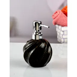 Kookee Black Abstract Ceramic Glossy Soap Dispenser 250 ml-picture-26
