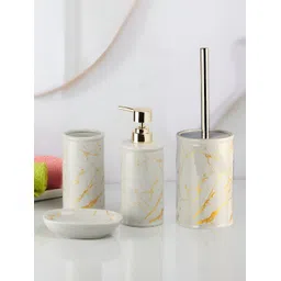 Kookee Grey Abstract Ceramic Bath Accessories Set-picture-11