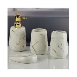 kookee Set of 4 Ceramic Bathroom Accessories-picture-16