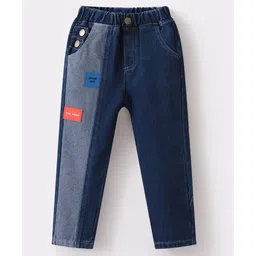 Kookie Kids Full length Cut & Sew Denim Jeans - Navy Blue-picture-16