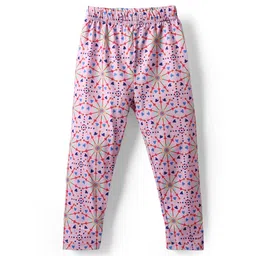 Kookie Kids Full Length Floral Print Leggings - Pink-picture-23
