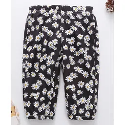 Kookie Kids Full Length Harem Pant Floral Print - Black-picture-20