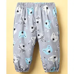Kookie Kids Full Length Lounge Pant Bear Print - Purple-picture-26