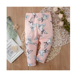 Kookie Kids Full Length Lounge Pant Cupcake Print - Pink-picture-21