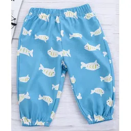 Kookie Kids Full Length Lounge Pant Fish Print - Blue-picture-13