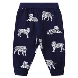 Kookie Kids Full Length Lounge Pant Lion Print - Navy-picture-13