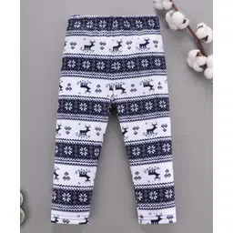 Kookie Kids Full Length Lounge Pants Reindeer Print - Blue-picture-20