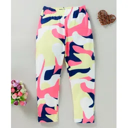Kookie Kids Full Length Printed Leggings - Pink Blue-picture-25