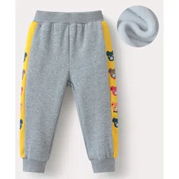 Kookie Kids Full Length Teddy Bear Printed Lounge Pant - Grey-picture-11