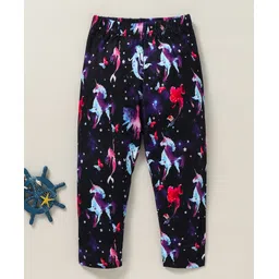 Kookie Kids Full Length Unicorn Printed Leggings - Navy Blue-picture-26