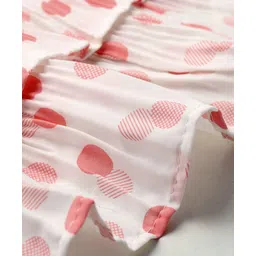 Kookie Kids Knee Length Polka Dots  Layered  Skirt - Pink image 3