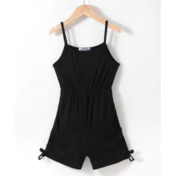 Kookie Kids Singlet Sleeves Solid Color Jumpsuit - Black-picture-14