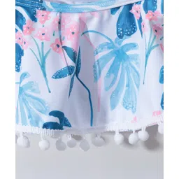 Kookie Kids Sleeveless Two Piece Swimsuit Floral Print - Multicolor image 4