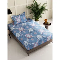 kopa BIANCA Ethnic Motifs 150 TC Single Bedsheet with 2 Pillow Covers-picture-36