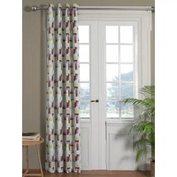 kopa BIANCA Green & Maroon Room Darkening Door Curtain-picture-34