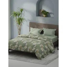 KOPA Coolmax Cotton Feel Green Microfibre Floral Double Comforter-picture-15