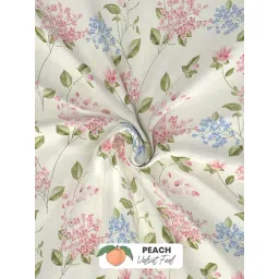 Kopa Off White Microfiber Floral 152 TC Double Bedsheet with 2 Pillow Covers image 4