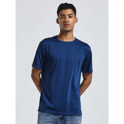 Kor Men Round Neck Solid Dri Fit Half Sleeves T-Shirt-picture-27